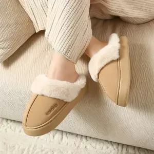 여성 겨울 폭신 퍼안감 통굽 데일리 털슬리퍼 퍼슬리퍼 방한슬리퍼 털안감 통굽슬리퍼