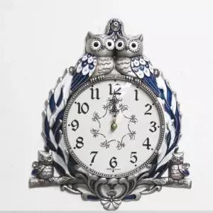 쌍부엉이 주석 무소음 벽걸이 벽시계 부엉이시계 부엉이벽시계 추시계 인테리어벽시계