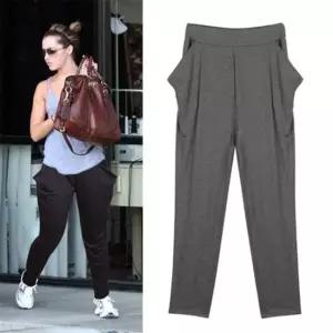 왕주머니 배기팬츠 배기팬츠 여름바지 밴드바지 트레이닝팬츠 레깅스