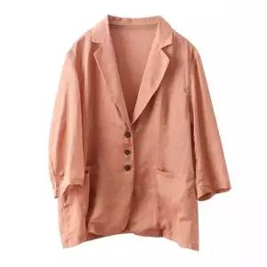 안감 톱 루즈핏 덧카라 모시 앤티크 여자카디건 정장 코트 원템1