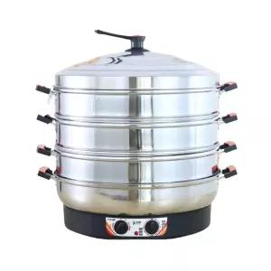 업소용 대형 전기찜기 딤섬 4단 다기능 온도조절 찐빵