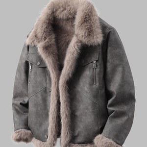 남성 무스탕 자켓 남자 양털 집업 겨울 재킷 하이넥 양가죽 아우터