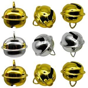 반려견 고양이 펜던트 크리스마스 트리 홀리데이 공예 장식용 피넨조이 20개 1인치 작은 징글벨 22mm 미니 골드 공예품