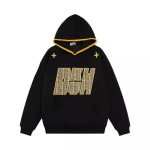 빈티지 체크 자수 후드티 레터링 맨투맨 커플 루즈핏 여자티 원템1