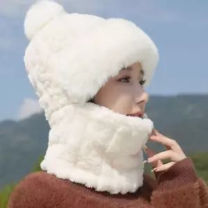 겨울 꽈배기 뽀글뽀글 겨울필수템 털방울 넥워머 모자 UXt7+2BOZ