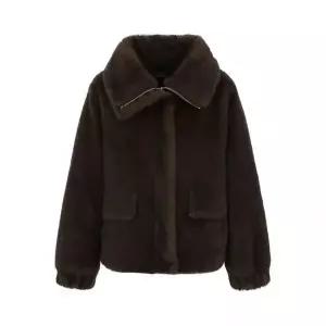 올리비아로렌 [비밀특가] 와이드 카라 인조 퍼 점퍼_VOBJF4WA131