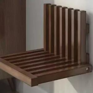 벽걸이 의자 신발장 간이 접이식 초박형 벽부착 원목 공간활용 벽면 침실