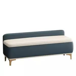 가죽 등받이 벤치 수납벤치 방수 수납 벤치형 그레이 대기