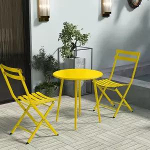 업소용 경량 밝은 카페 의자 테이블 노란색 세트 체어 철제
