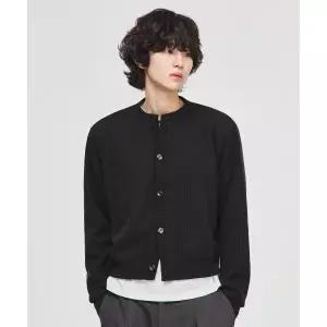 매장정품[브랜드명][3월 5일 배송] SIGNATURE 라운드넥 크롭 니트 가디건[블랙]25AUTRNCC-001101330