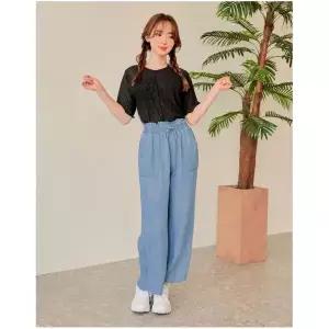 반에이크 데님 아이스 밴드 팬츠 _OB05DNME01Z