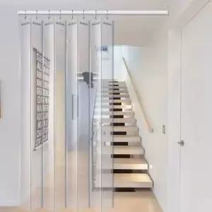 프리미엄 커튼 슬라이딩 파티션 가림막 자바라 투명 우레탄 칸막이