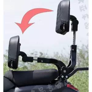 오토바이 등받이 안전 높이조절 스쿠터 접이식 거치대 가드