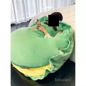 거북이 베개 침대틈새 반달 인형 등껍질 쿠션 대왕 핑크