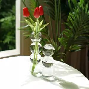 버블 유리 화병 꽃병 오브제 인테리어 소품