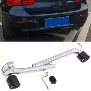 호환   F20 F21 116i 118i 120i 2013-2016 M 스포츠용 싱글 배기 팁 듀얼 머플러 팁 스테인리스 스틸 배기