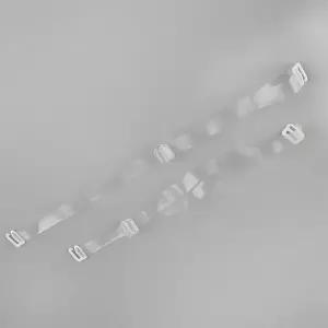 오프숄더 원피스용 반투명 누드 브라끈 1cm 투명 어깨끈 브래지어 고리 교체 소품