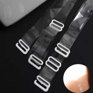 여성 투명 브라끈 언더웨어 소품 1.5cm 어깨 끈 교체용 1P 오프숄더 원피스용