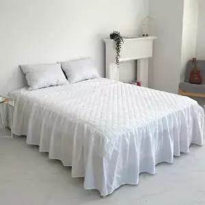 프릴 베드 스커트 침대 커버 Q 패드 밴딩