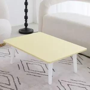 국산 접이식 밥상 버터옐로우 6단 라운드 테이블 800