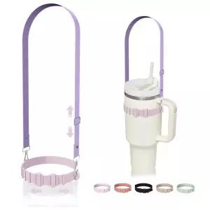 캐리어 조임 조절 백 홀더 꾸미기 컵타이 실리콘 드링크백 텀블랙 대만 컵