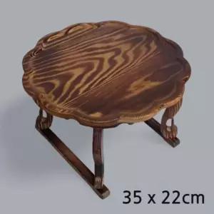 찻상 돌상 원목 소반 다과상 4호 전통찻상 백일상 개다리소반