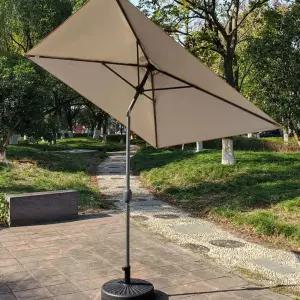 직사각파라솔 하프 양산 차양막 벽면 반쪽 카페 대형 휴대용