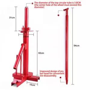 타이어탈착기 오토바이 차량용 타이어 제거기 휴대용 기계 휠 수리 손상 진공 튜브리스