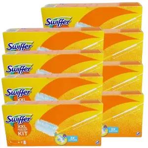 스위퍼 헤비듀티 더스터 흡착 청소포 세트 180 먼지떨이 털이 롱핸들1개 리필2매 8세트