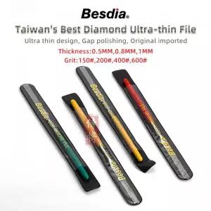물사포 초박형 다이아몬드 플랫 파일 05081mm 두께 150200400600 옥 금형을 연삭 위한 그릿 핸드 모듬 칼
