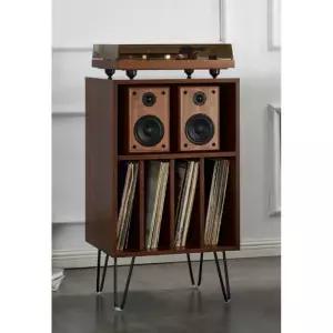 LP보관함 정리 랙 원목 턴테이블 오디오장