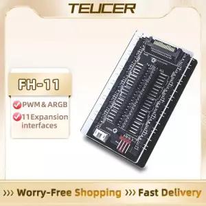 컴퓨터전원버튼 PC 본체 외부 파워 스위치 TEUCER FH-11 자석 선풍기 허브 SATA 전원 익스텐션 케이블 어댑