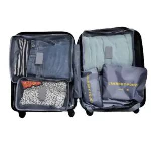 여행소품케이스 여행용 수납 파우치 6종 세트 캐리어 정리백 의류 보관 가방