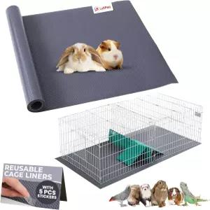 LUFTPETS 방수 기니피그 케이지 라이너(1 EVA 롤 5개 스티커 포함) 햄스터 및 토끼 케이지에 맞게 쉽게