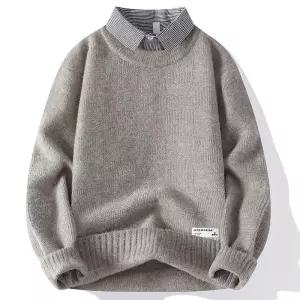 남성 니트 셔츠 풀오버 겨울 가을 빅사이즈 봄 루즈핏