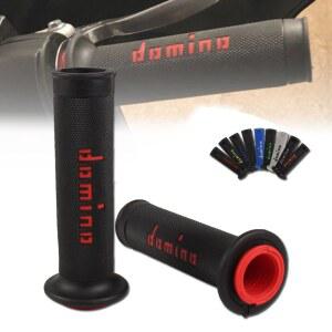 오토바이그립 오토바이 핸들 바 그립 도미노 ATV 더트 피트 자전거 레이싱 모토크로스 젤 고무 브레이크 범용 7/8 인치 22 24mm