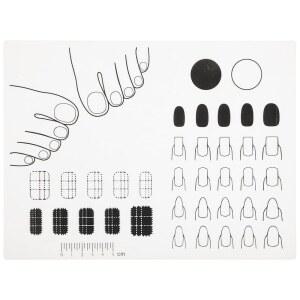 실리콘 네일 매트 아크릴 트레이닝 연습 패드 스탬핑 플레이트 스티커 트레이너 가이드 테이블 커버 팔레트 도구 색칠