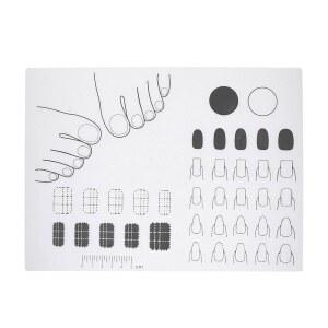 유온리테크 아크릴 네일 트레이닝 매트 실리콘 매니큐어 패드 11 02X7 87인치 DIY 애플리케이션 및 기술 학습용 아트 연습 시트