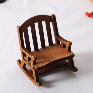크리스마스 인형 집 의자 장식 빈티지 미니어처 모델 거실 파티 선물
