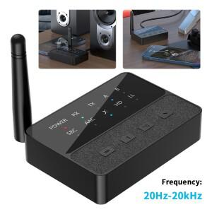 블루투스 호환 5.3 무선 스테레오 수신기 2 in 1 HIFI 어댑터 TV 자동차 스피커용 음악