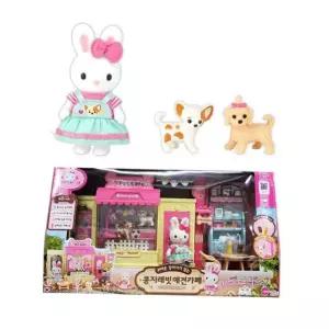 여아 완구 동물 인형 토끼 카페 놀이 역할극 장난감