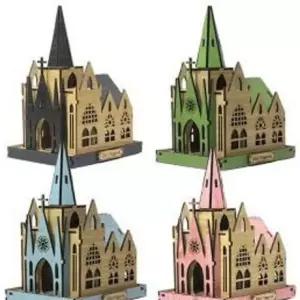 미니빌리지 A4 성당 조립건물 미니어처 프라모델