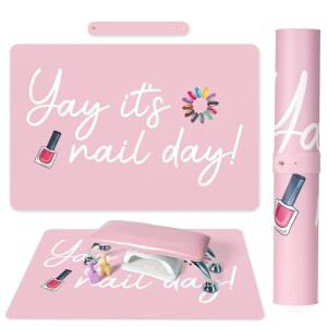 MAT 전용 네일 아트 테이블 매트, 아크릴 네일용 팔 받침대 패드, 듀얼 사이드 가죽 핸드레스트 베개 매니큐어 패드 책상 매트 테크 가정용 야호 데이