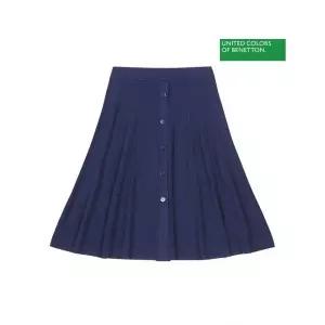 베네통 Front button a-line skirt 2F_1035D0006_73C