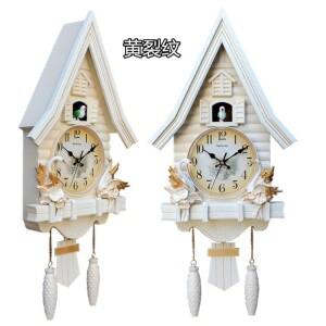 대형 뻐꾸기 벽시계 거실  레트로 무소음 3D 빈티지  방 장식
