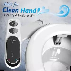 화장실 봅슬레이 비데1 화이트 변기 주름관 호스 포함