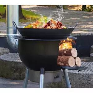 농촌난로 캠핑 캠핑용 주물 화목 숯불 드럼통 소형 불멍