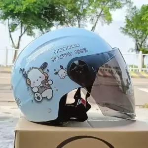 포차코 헬멧 바이크 스쿠터 여름 경량 오토바이 소두 대두 레트로 킥보드