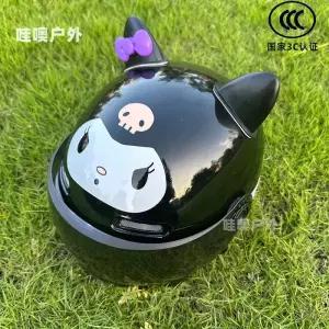 쿠로미 바이크 헬멧 오토바이 킥보드 대두 레트로 여름 소두 경량 스쿠터