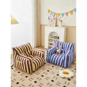 스트라이프 소파 미니 빈백 소품 좌식 스냅 의자 대형